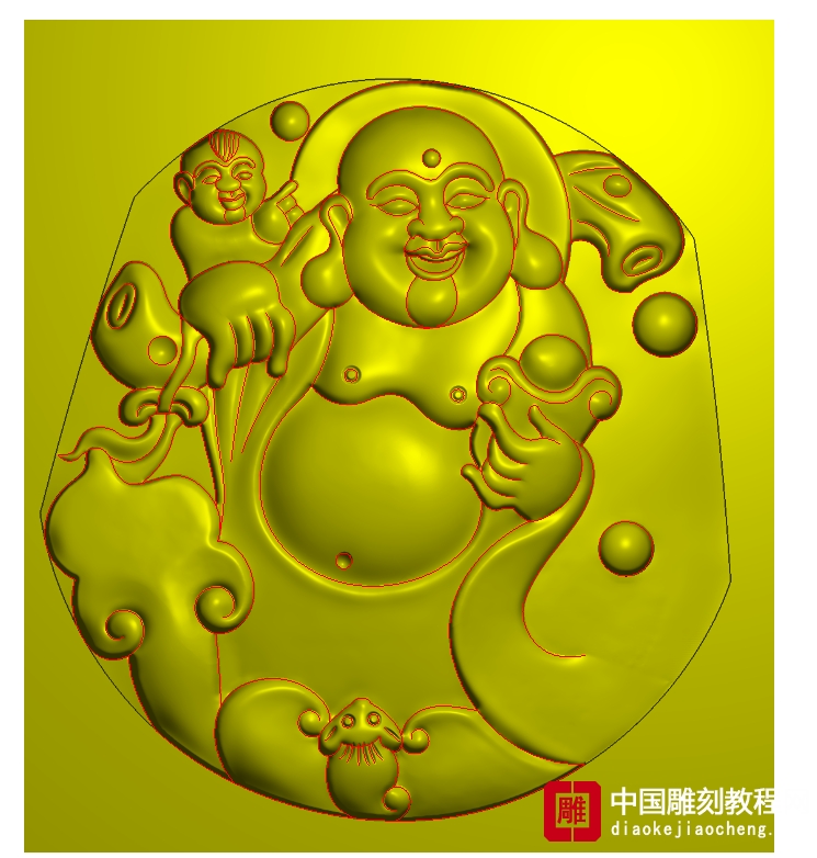 佛玉雕挂牌5精雕图