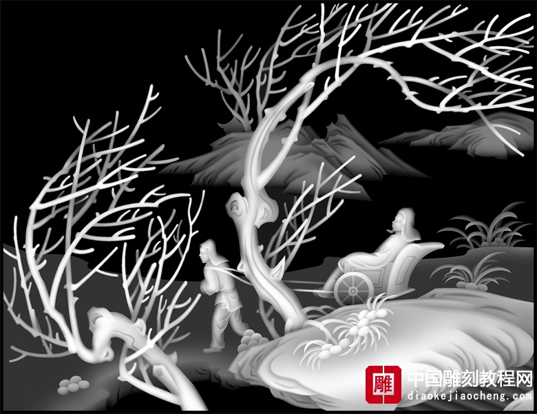 24孝芦衣顺母灰度图