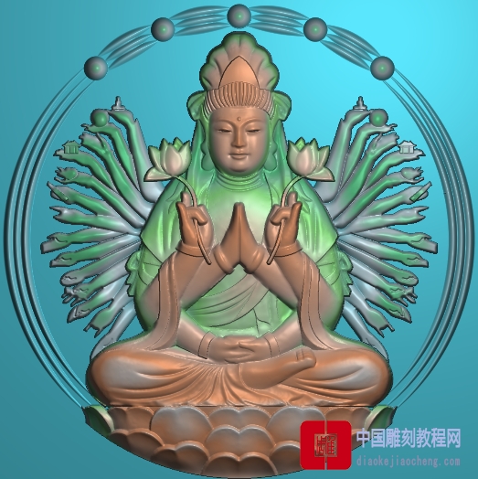 精雕图玉观音39