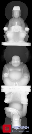灰度图观音佛66