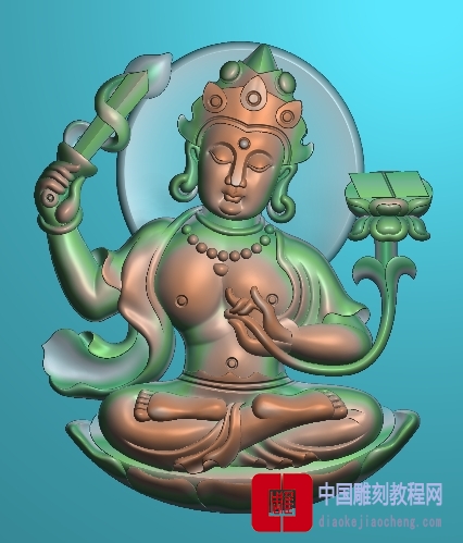 精雕图玉观音71