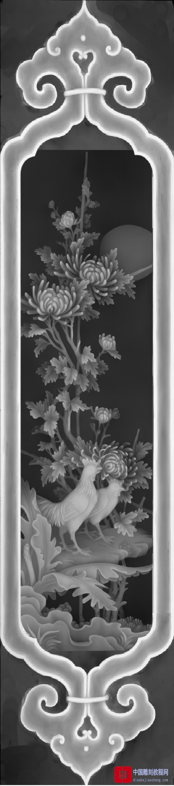 灰度图四季花86