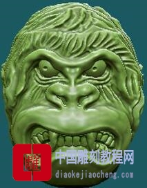 圆雕图橄榄核雕金刚1