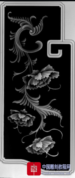 灰度图花