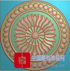 精雕图经典针形圆形木门花