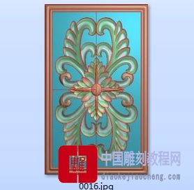 精雕图羊角木门花