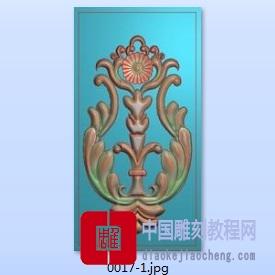 精雕图如意木门花