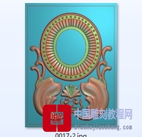 精雕图托镜木门花