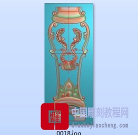 精雕图许愿瓶中木门花