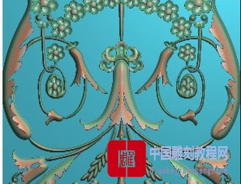 精雕图艺术花