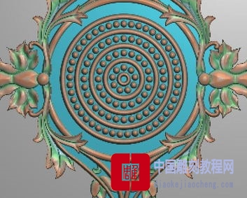 精雕图靶子花