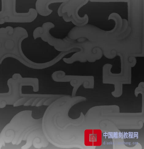 灰度图龙腾图