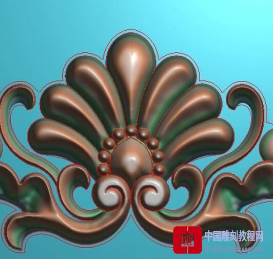 精雕图佛珠沙发头花