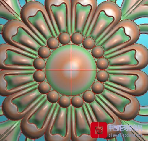 精雕图佛珠洋花图