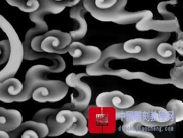 灰度图祥云蝙蝠图