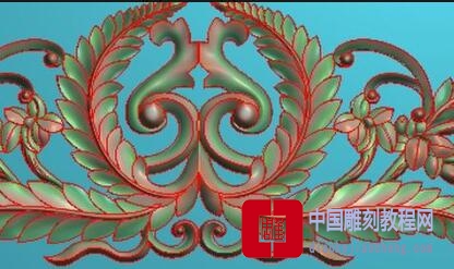 精雕鱼鳞花图