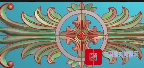 精雕图双枪头花
