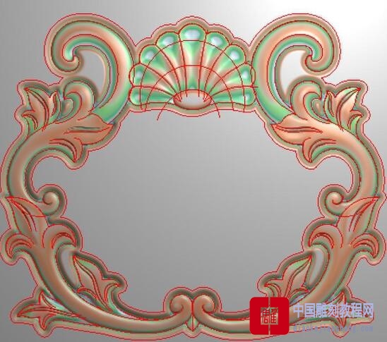精雕图宝盆欧式花
