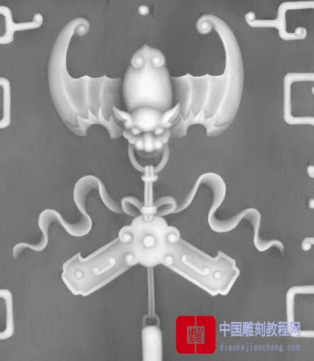 灰度图飞行中蝙蝠