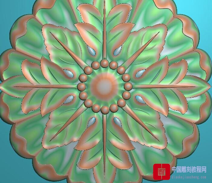 精雕图扑蒲扇花