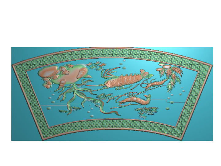 龙虾中  精雕图