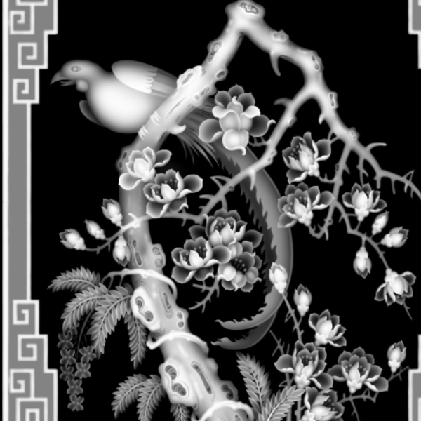 花套图119   精雕灰度图