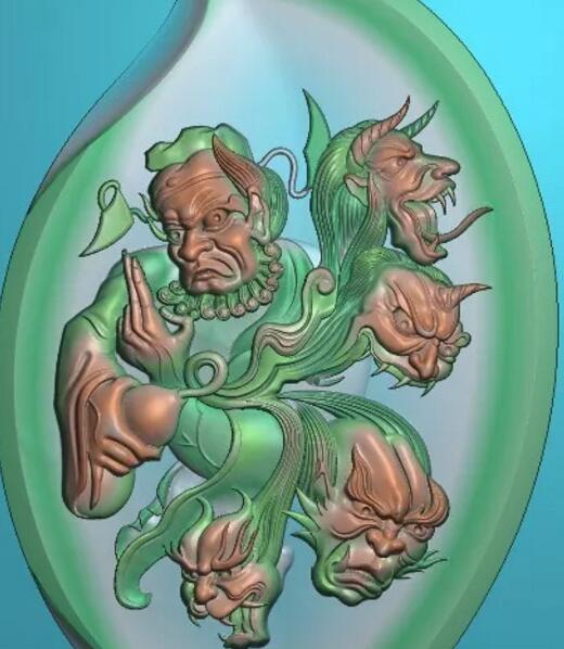 玉雕藏式精雕图库，灰度图，浮雕图，雕刻图库