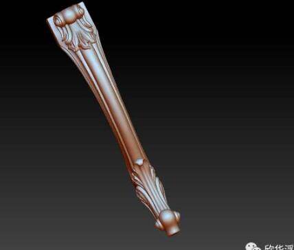 餐椅脚圆雕图，zbrush三维立体图， 财神福，圆雕