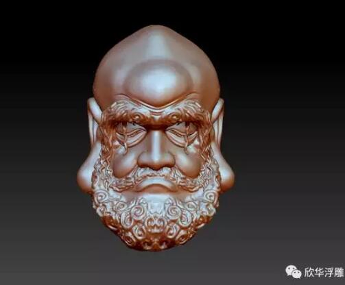 三维stl达摩珠圆雕图，zbrush三维立体图， 财神福