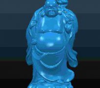 拿佛珠弥勒佛 zbrush圆雕图stl三维立体