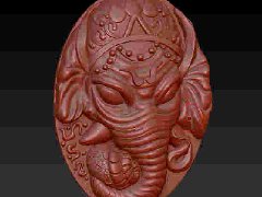 象神戒指 zbrush圆雕图stl三维立体