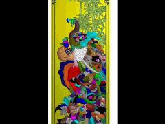 珍禽6 孔雀 jdp精雕浮雕玉雕灰度图库