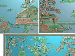 264经典山水床
