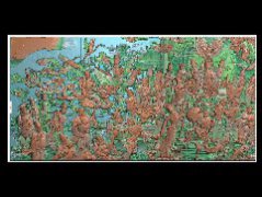 蟠桃会 jdp精雕浮雕玉雕灰度图库
