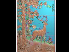 福禄寿 jdp精雕浮雕玉雕灰度图库