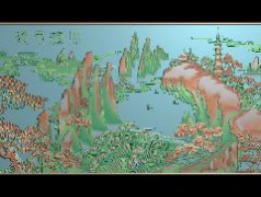 风调雨顺 jdp精雕浮雕玉雕灰度图库