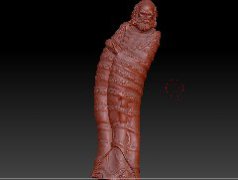107人物 zbrush圆雕图stl三维立体