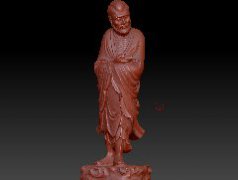 苦型僧 zbrush圆雕图stl三维立体