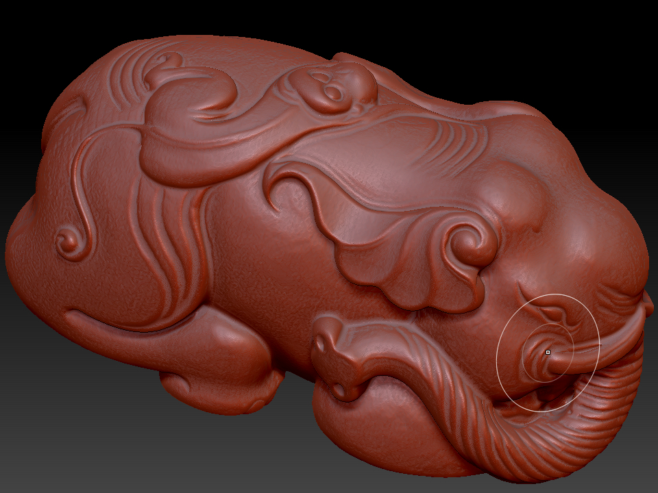 候象 zbrush圆雕图stl三维立体