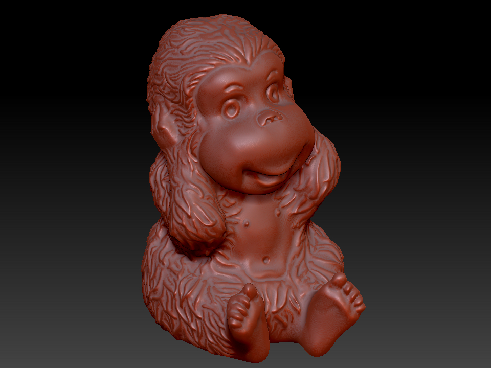 四不猴4 zbrush圆雕图stl三维立体