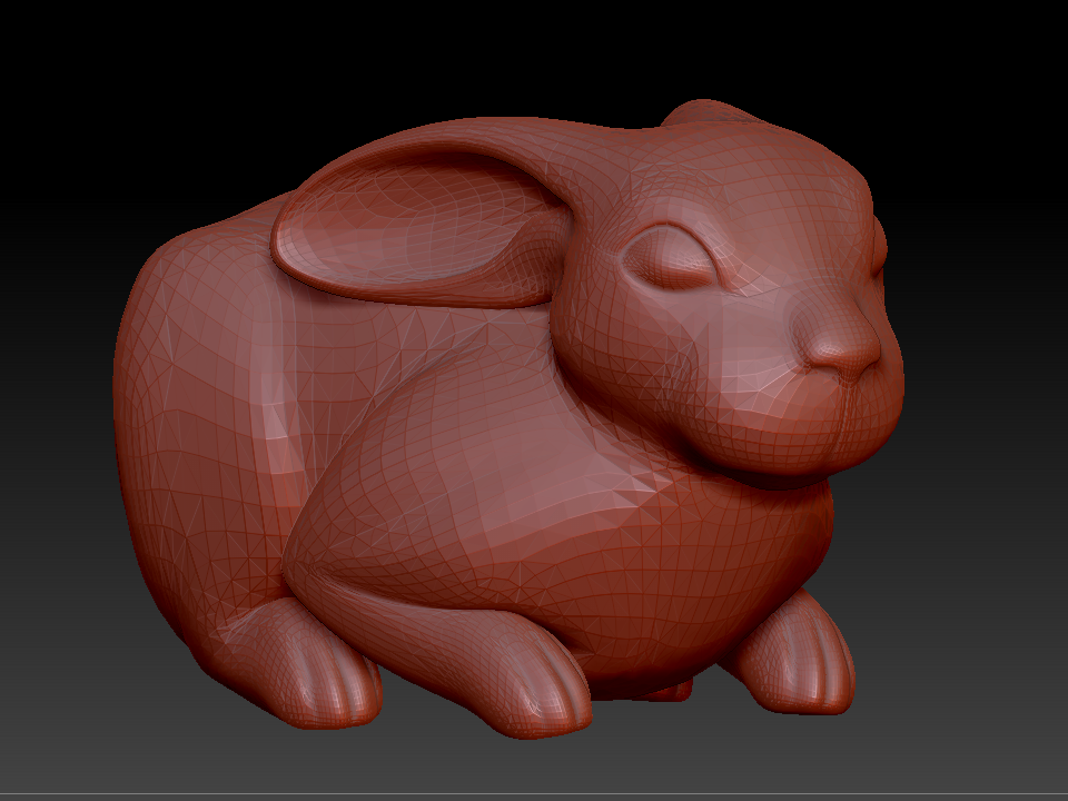 兔2 zbrush圆雕图stl三维立体