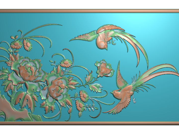 四季花鸟精雕浮雕精品图库
