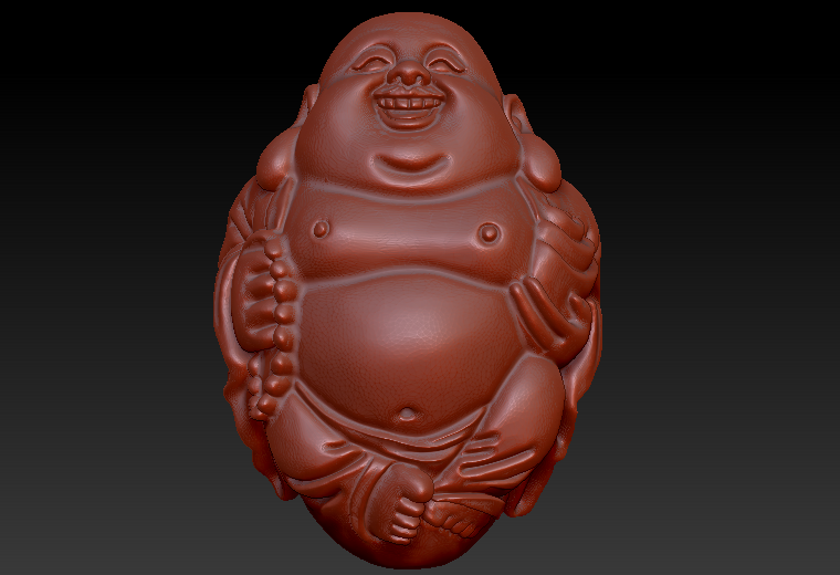 精修弥勒四zbrush圆雕图stl三维立体