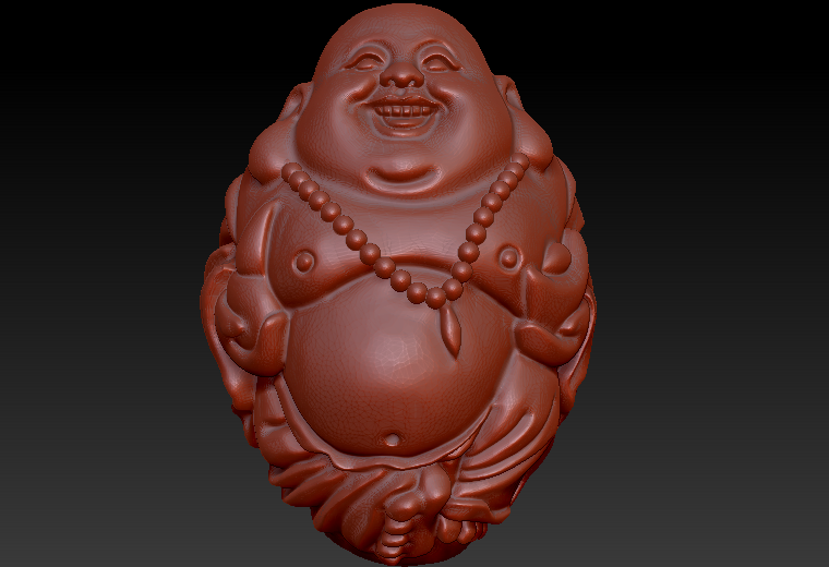 精修弥勒六zbrush圆雕图stl三维立体