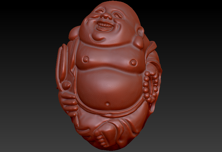 精修弥勒七zbrush圆雕图stl三维立体