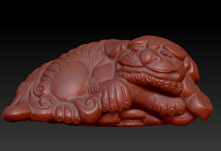 金钱貔貅zbrush圆雕图stl三维立体