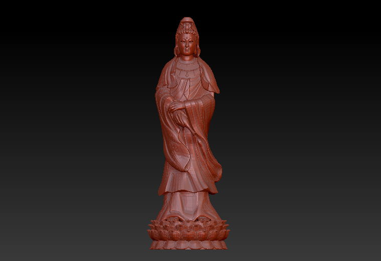 观音173zbrush圆雕图stl三维立体