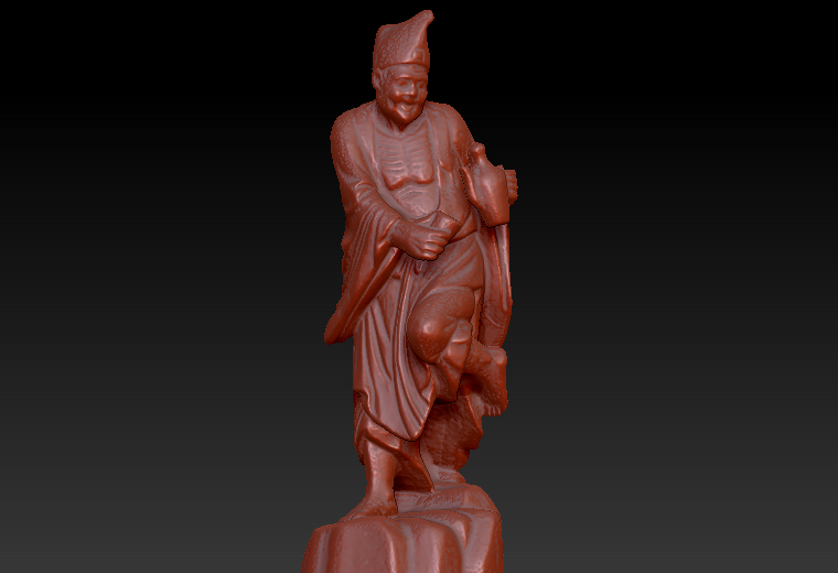 180济公zbrush圆雕图stl三维立体