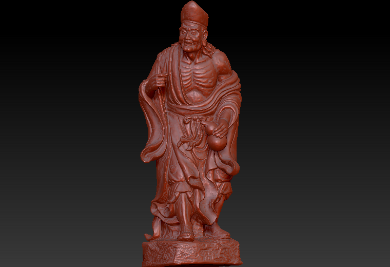 13济公zbrush圆雕图stl三维立体
