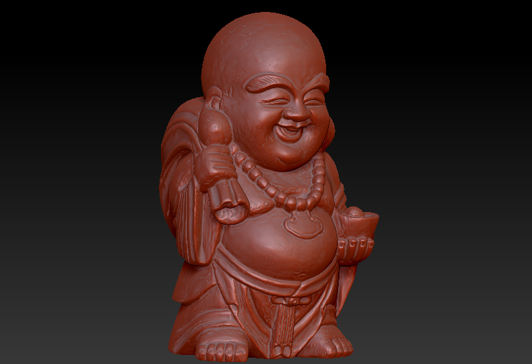大头布袋zbrush圆雕图stl三维立体
